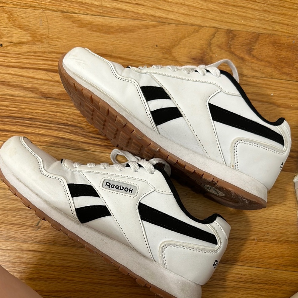 Reebok womens White and Black Sneakers